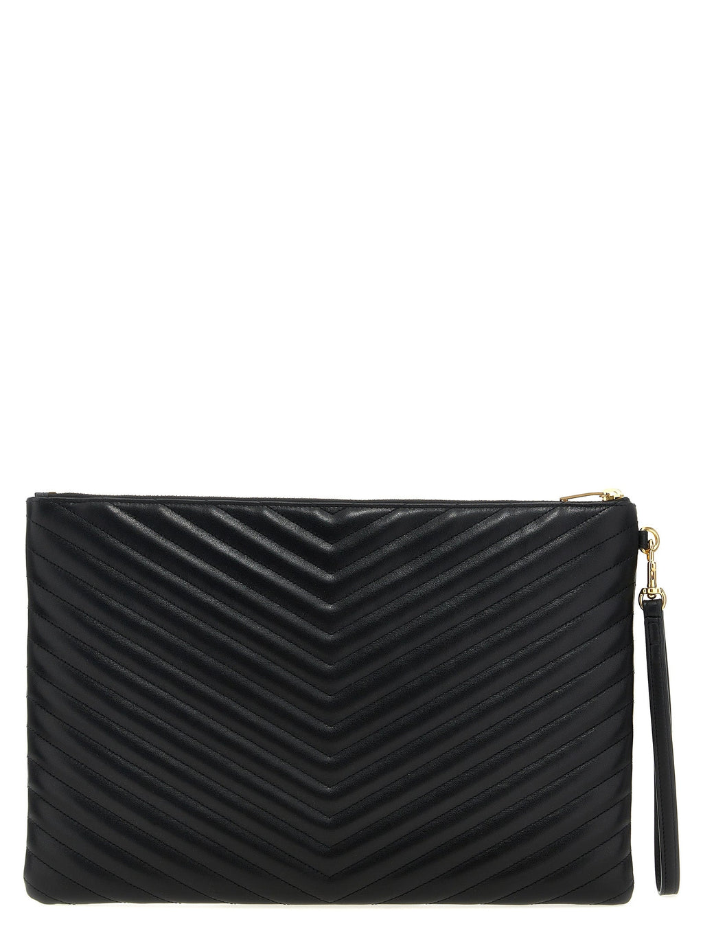 Saint Laurent Black Calfskin Clutch Bag Saint Laurent