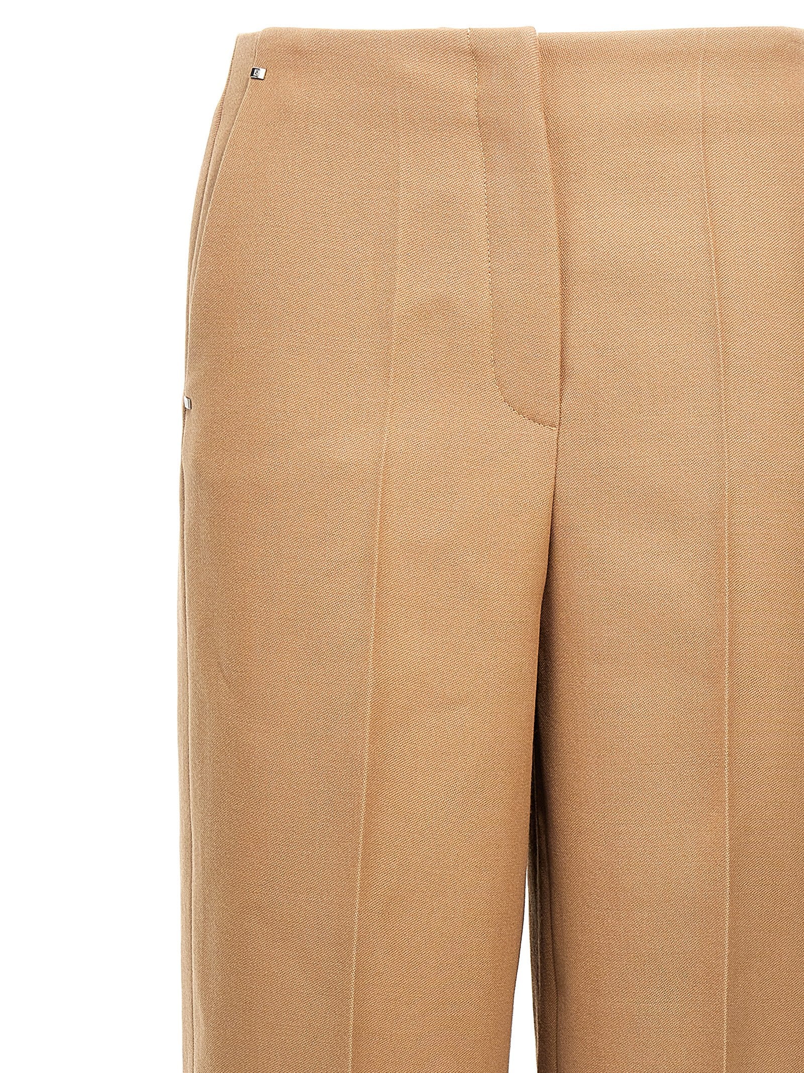 Fendi Beige Wool Dress Pants Fendi