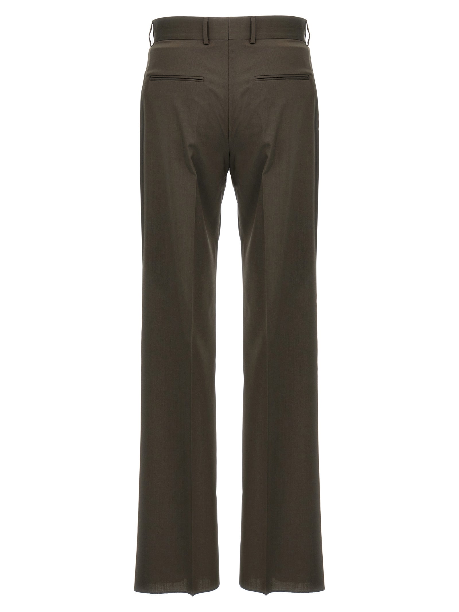 Fendi Bicolor Wool Dress Pants Fendi