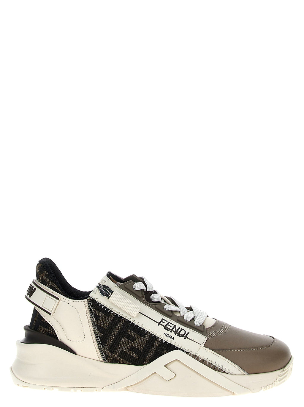 Fendi Multicolor Calf Leather Bos Taurus Athletic Sneakers Fendi