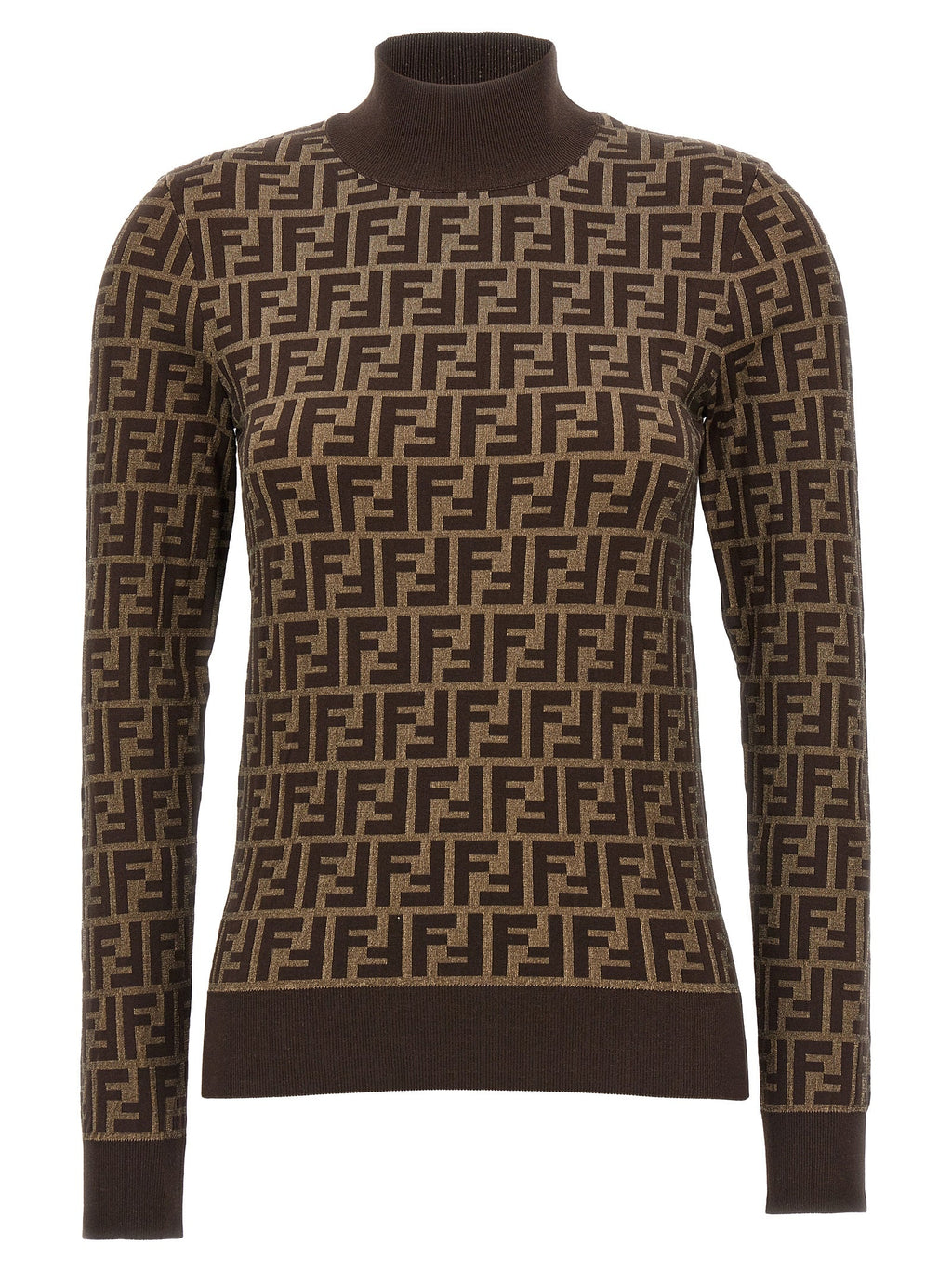 Fendi Brown Cotton Cardigan Fendi