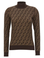 Fendi Brown Cotton Cardigan Fendi