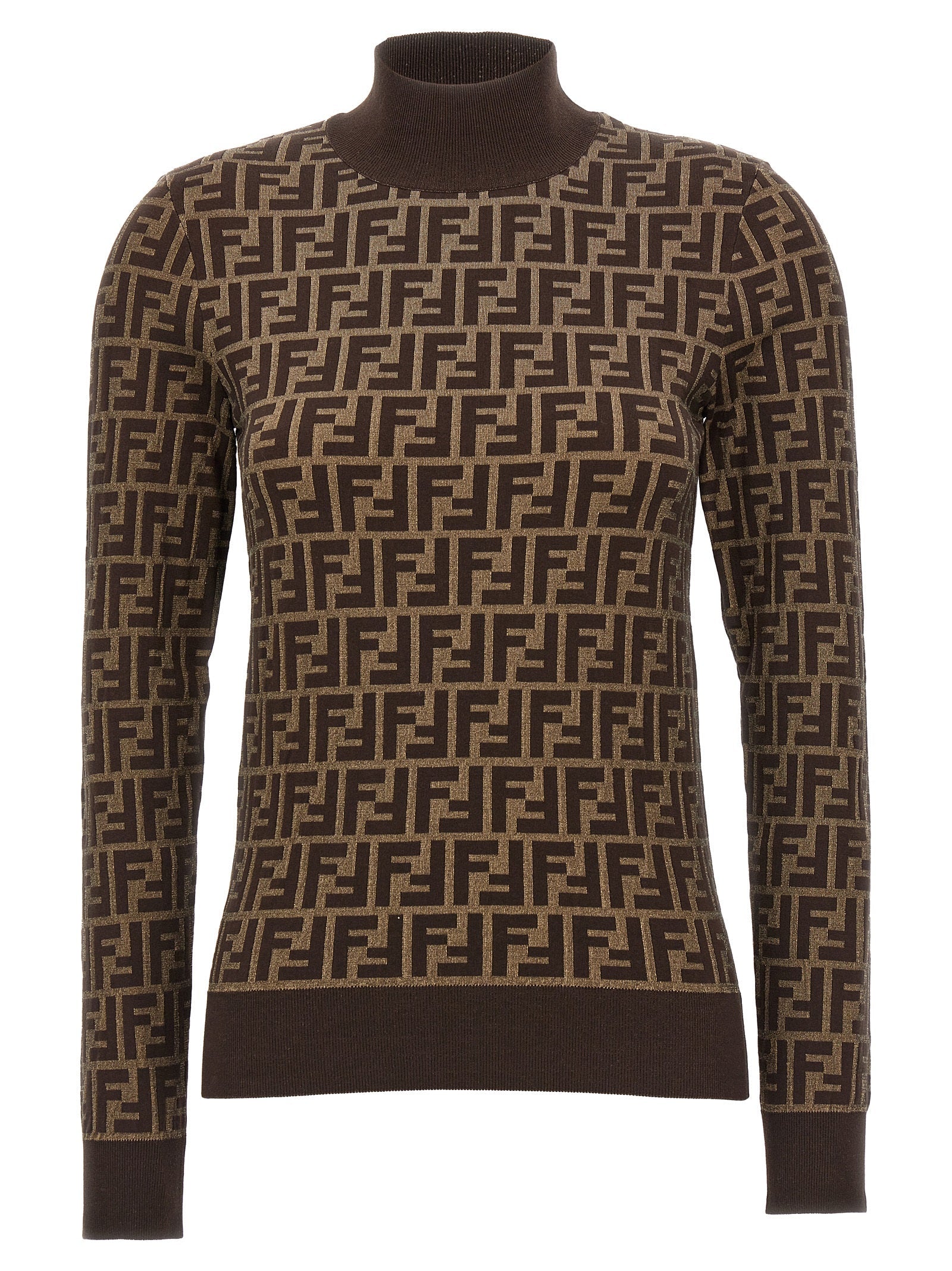 Fendi Brown Cotton Cardigan Fendi
