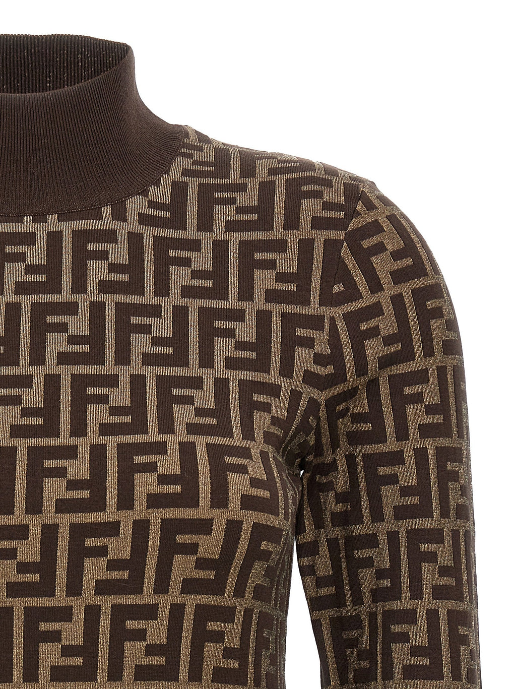 Fendi Brown Cotton Cardigan Fendi