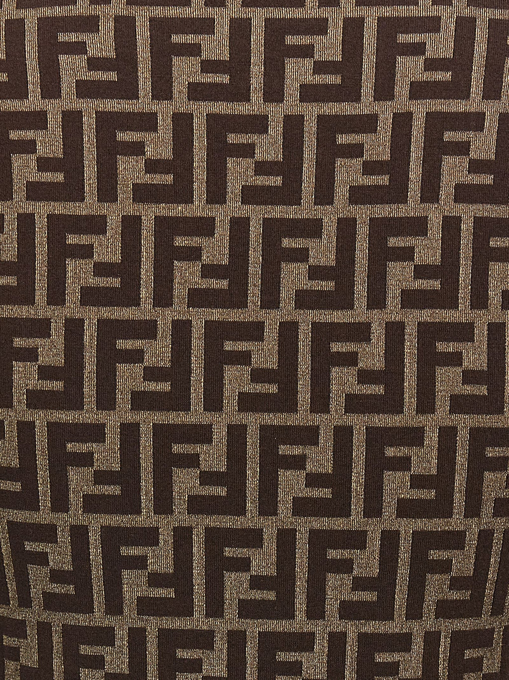 Fendi Brown Cotton Cardigan Fendi