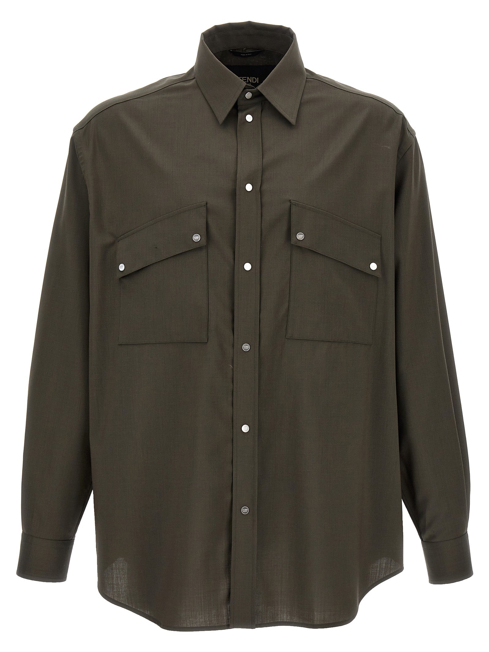 Fendi Bicolor Wool Blouse Fendi