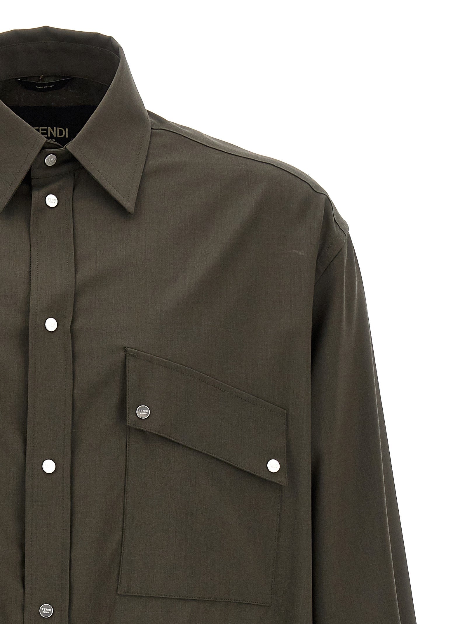 Fendi Bicolor Wool Blouse Fendi