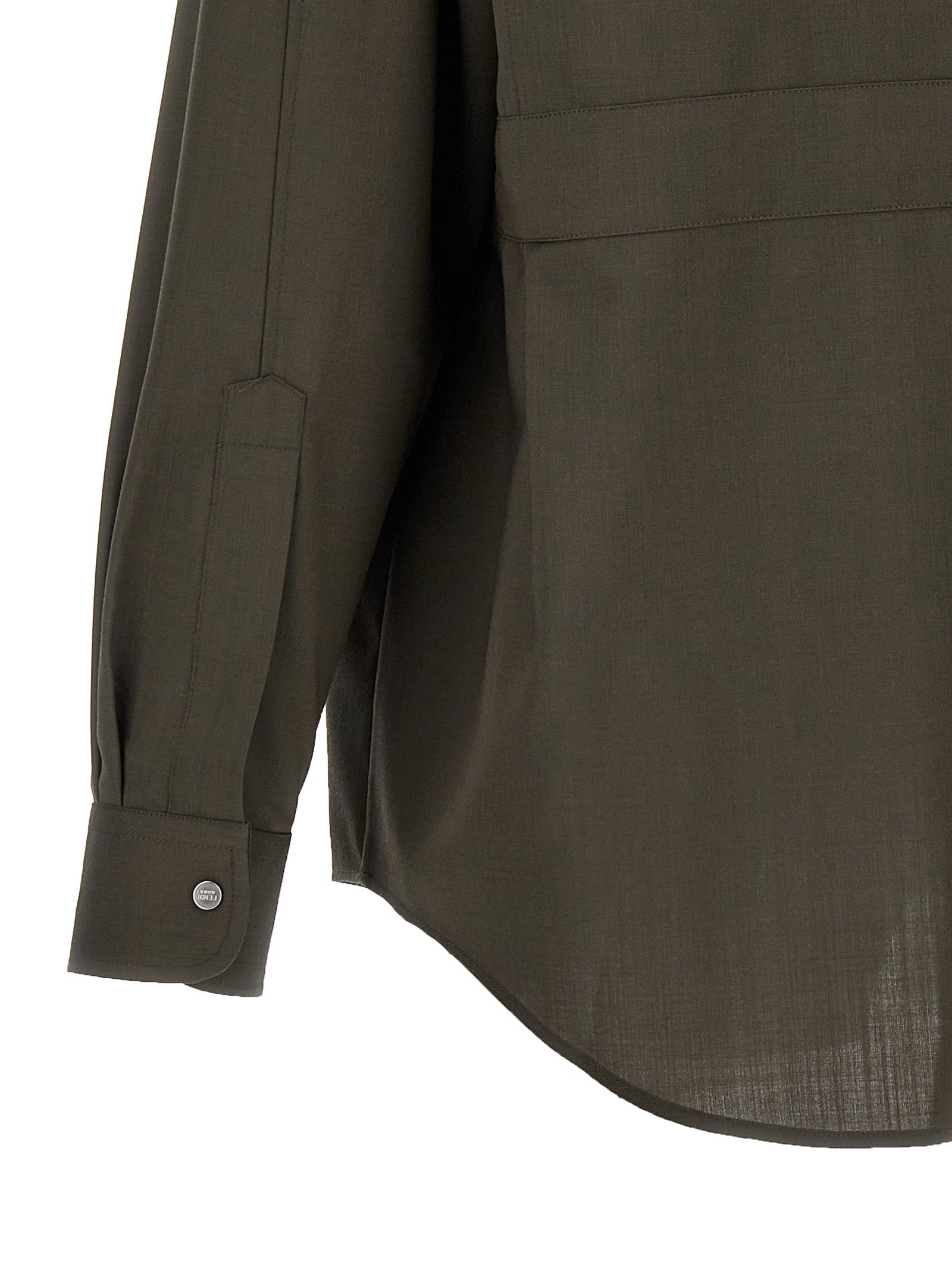 Fendi Bicolor Wool Blouse Fendi
