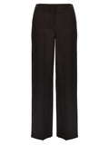 Fendi Purple Virgin Wool Dress Pants Fendi