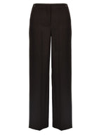 Fendi Purple Virgin Wool Dress Pants Fendi