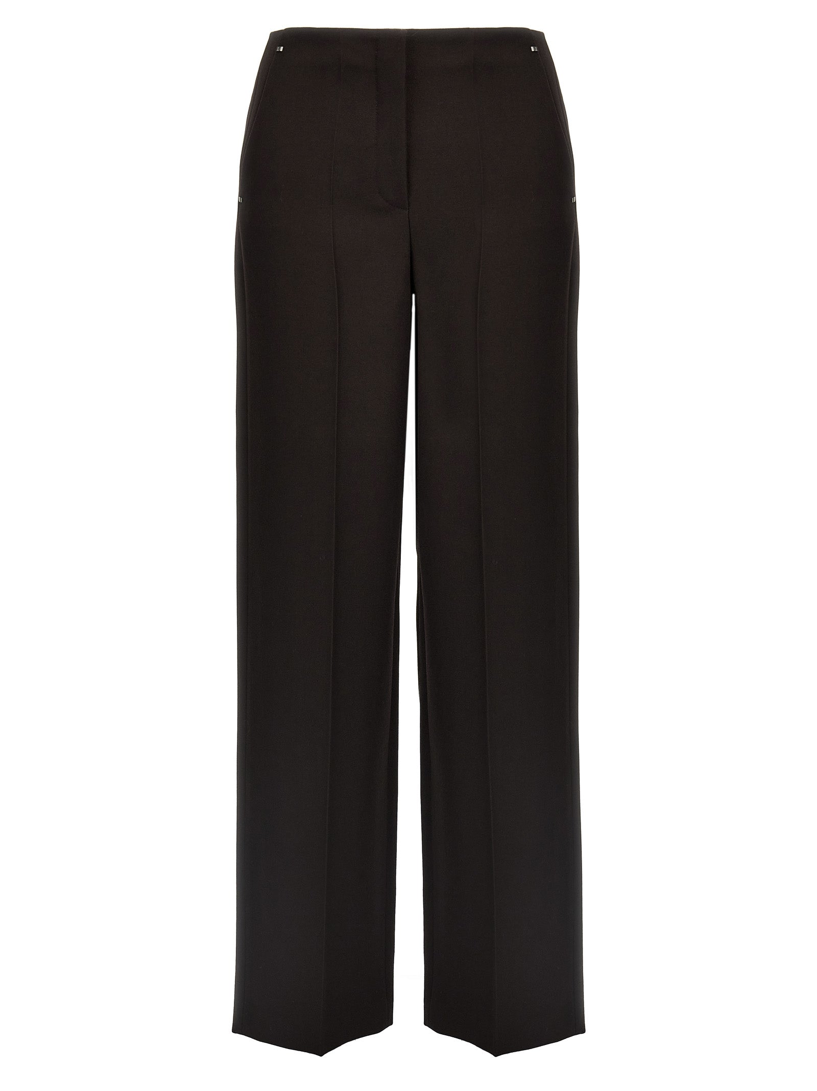 Fendi Purple Virgin Wool Dress Pants Fendi