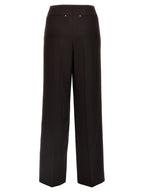 Fendi Purple Virgin Wool Dress Pants Fendi