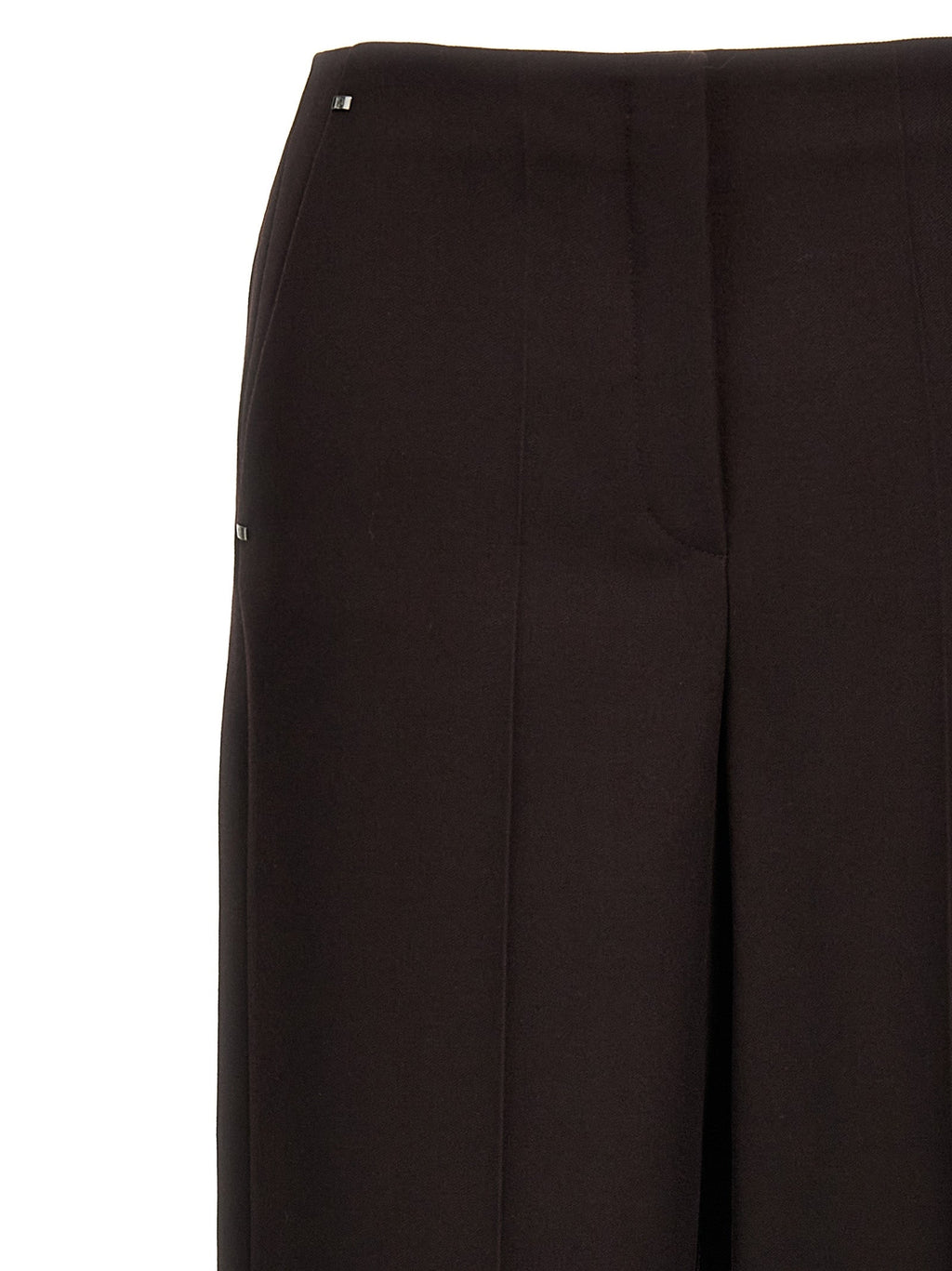 Fendi Purple Virgin Wool Dress Pants Fendi