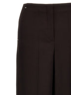 Fendi Purple Virgin Wool Dress Pants Fendi