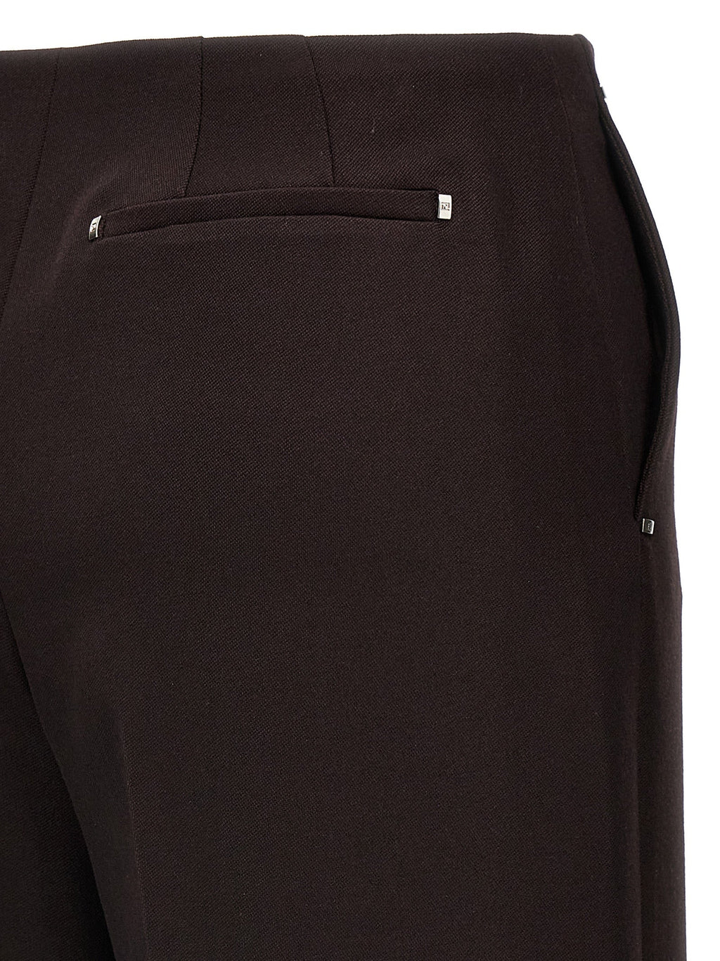 Fendi Purple Virgin Wool Dress Pants Fendi