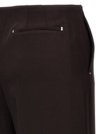 Fendi Purple Virgin Wool Dress Pants Fendi