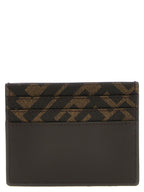 Fendi Brown Calf Leather Bos Taurus Cardholder Fendi