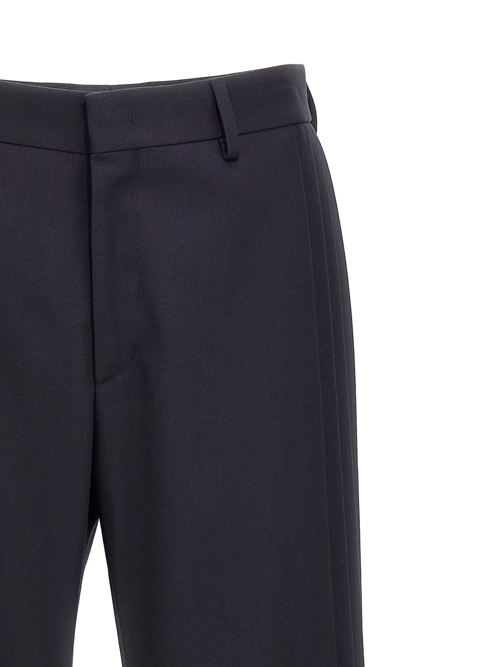 Fendi Blue Polyester Casual Pants Fendi