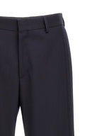 Fendi Blue Polyester Casual Pants Fendi