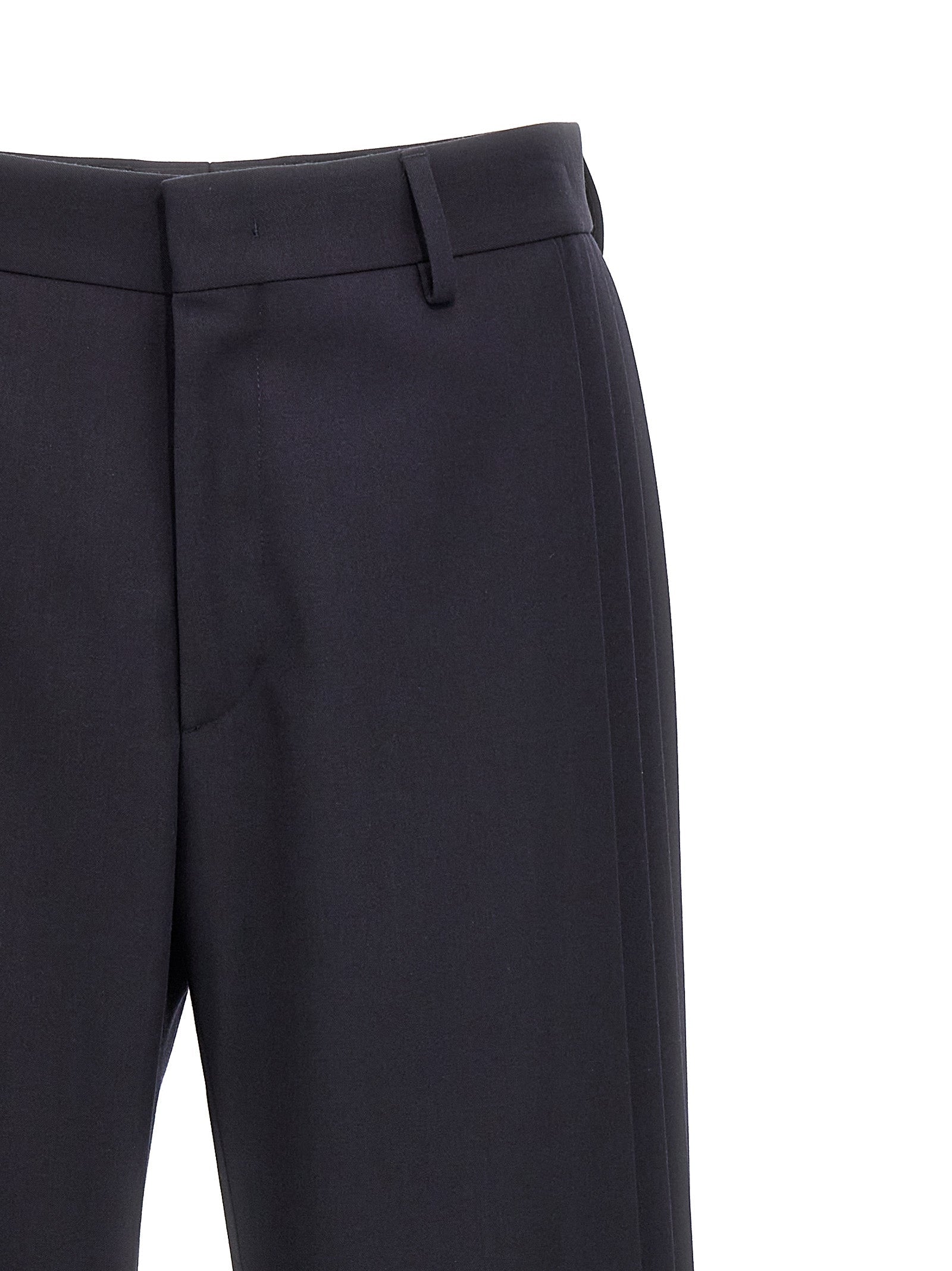 Fendi Blue Polyester Casual Pants Fendi