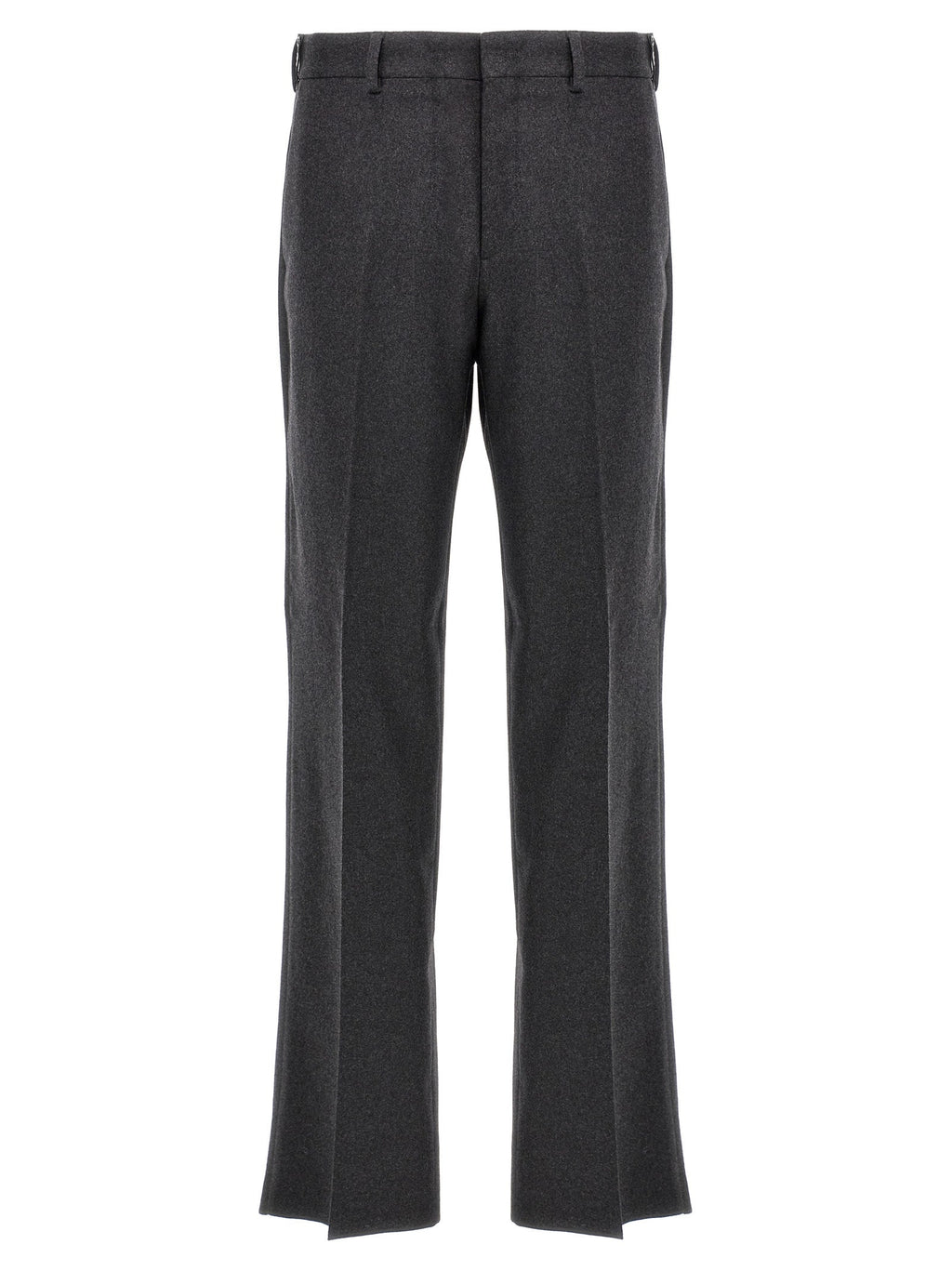 Fendi Gray Cashmere Casual Pants Fendi
