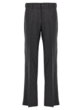 Fendi Gray Cashmere Casual Pants Fendi