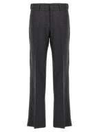 Fendi Gray Cashmere Casual Pants Fendi
