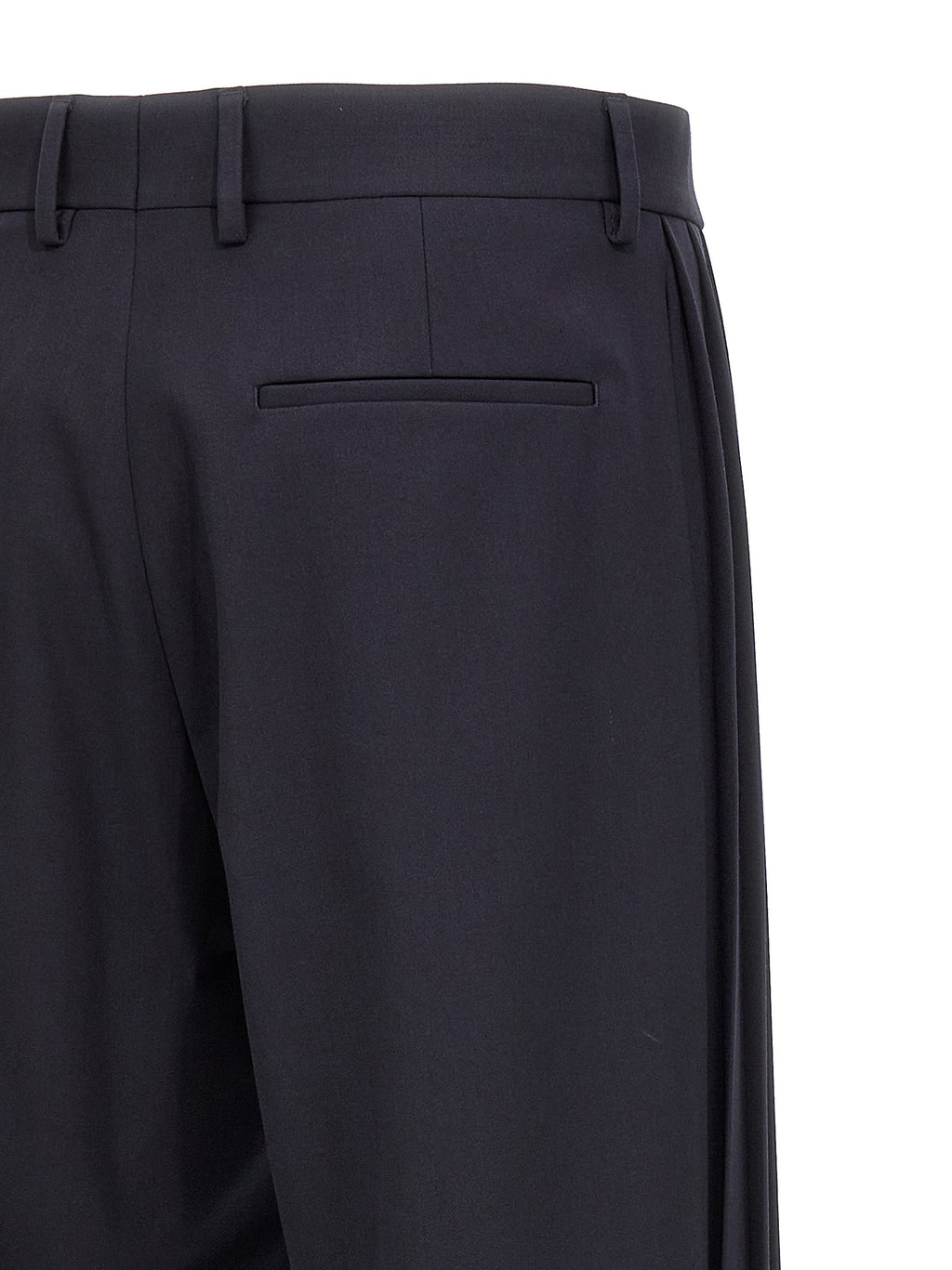 Fendi Blue Polyester Casual Pants Fendi