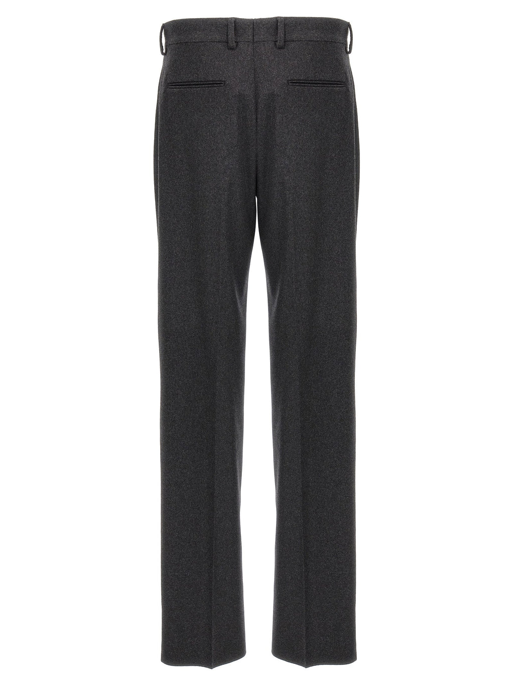Fendi Gray Cashmere Casual Pants Fendi