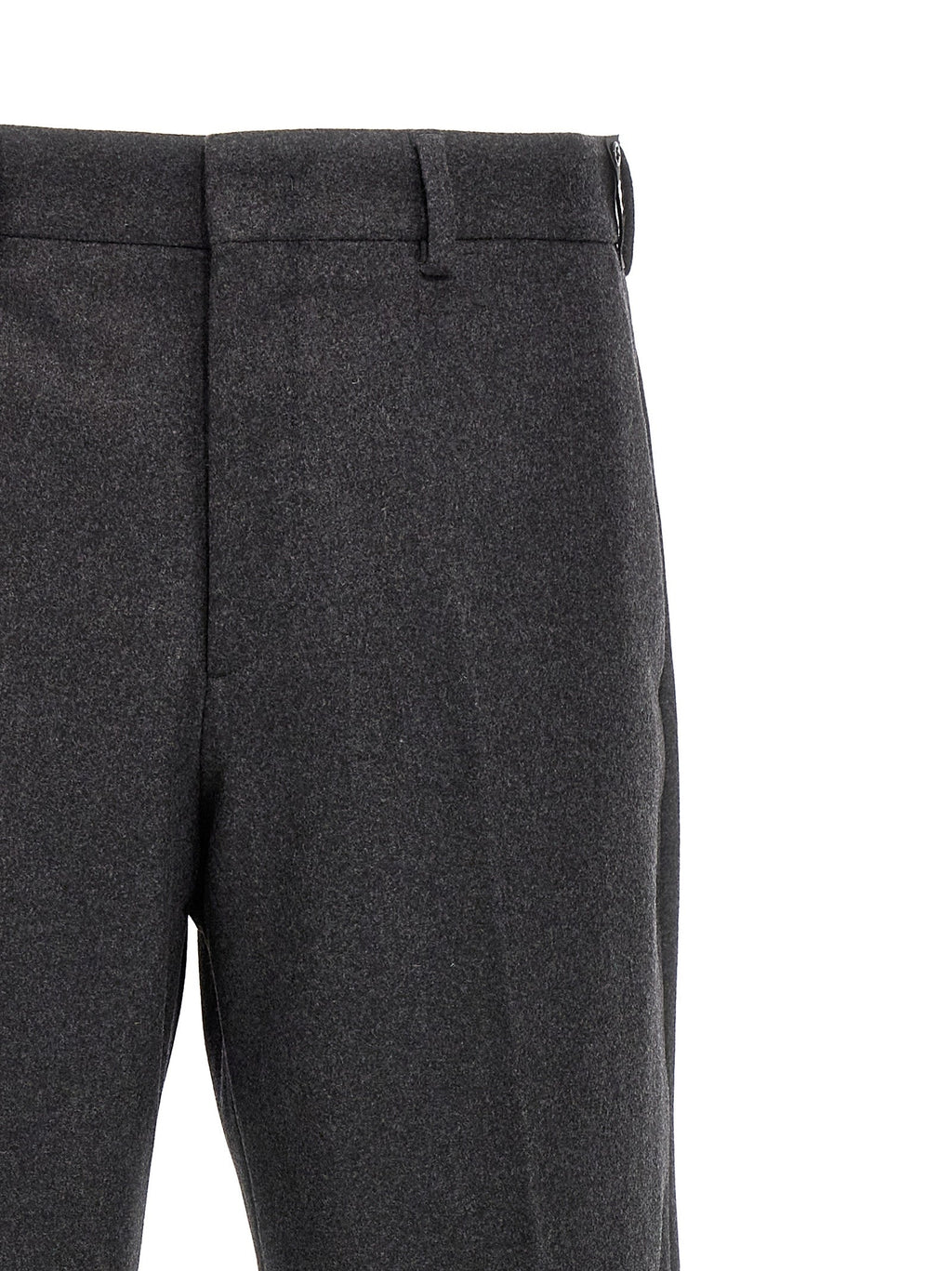 Fendi Gray Cashmere Casual Pants Fendi