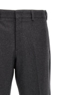 Fendi Gray Cashmere Casual Pants Fendi