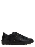 Valentino Garavani Black Calfskin Low Top Sneakers Valentino Garavani