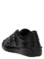 Valentino Garavani Black Calfskin Low Top Sneakers Valentino Garavani