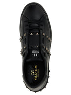 Valentino Garavani Black Calfskin Low Top Sneakers Valentino Garavani