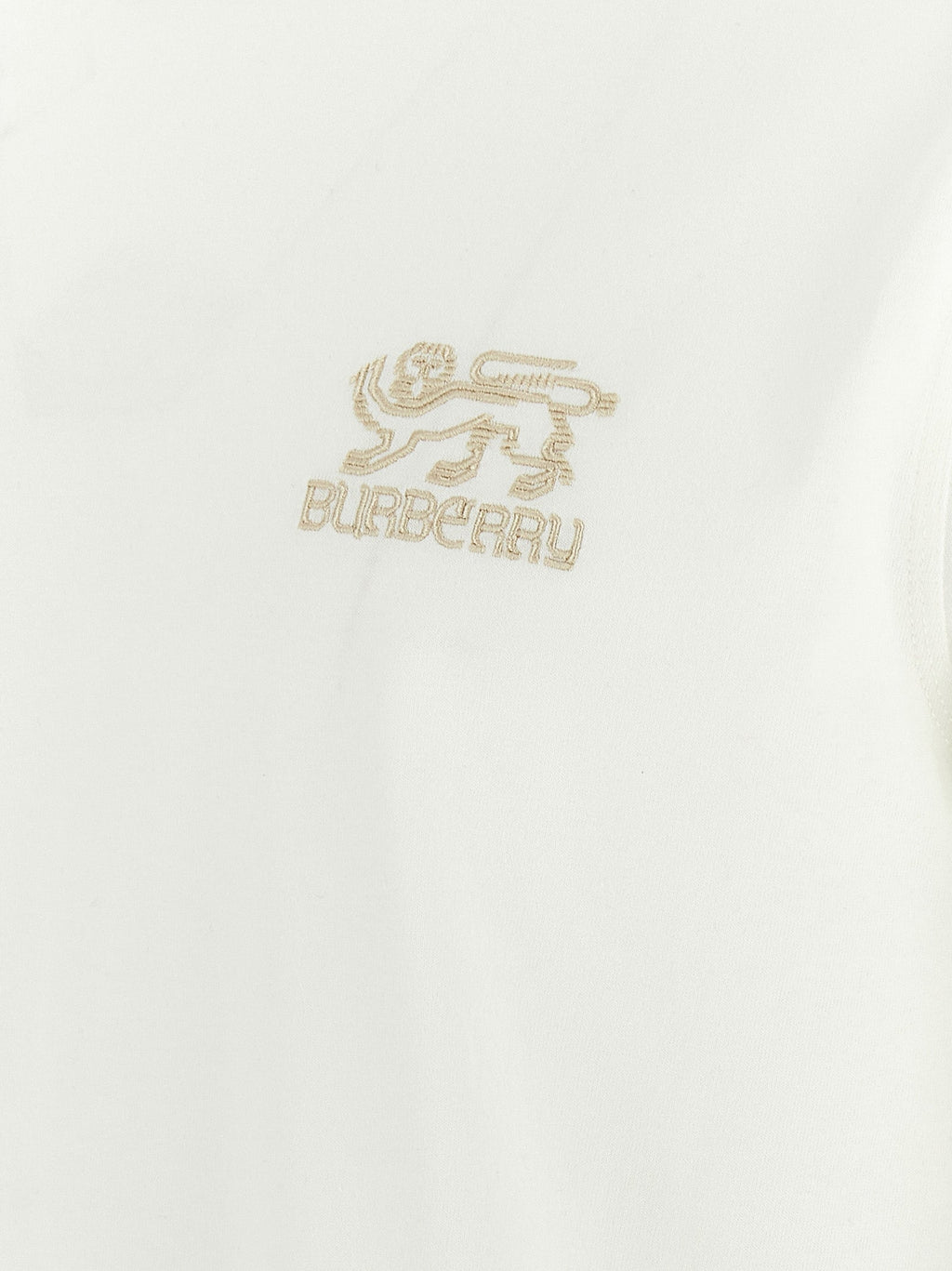 Burberry White Cotton T-Shirt Burberry
