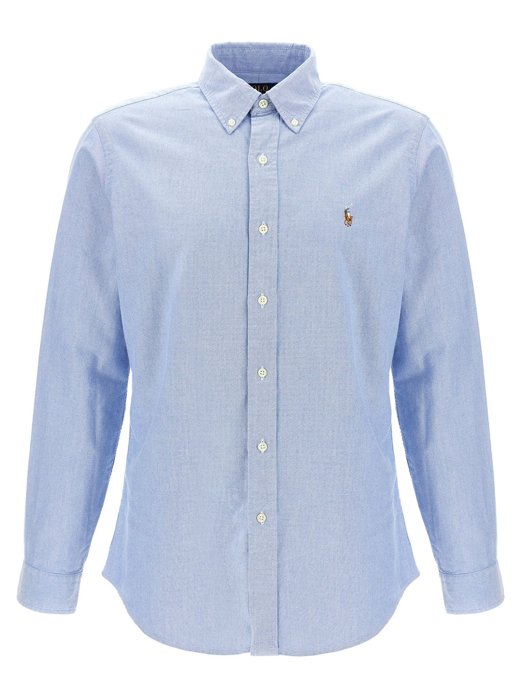 Polo Ralph Lauren Blue Cotton Blouse Polo Ralph Lauren