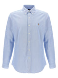 Polo Ralph Lauren Blue Cotton Blouse Polo Ralph Lauren