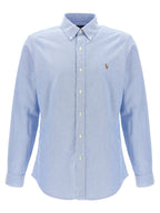 Polo Ralph Lauren Blue Cotton Blouse Polo Ralph Lauren