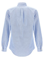 Polo Ralph Lauren Blue Cotton Blouse Polo Ralph Lauren