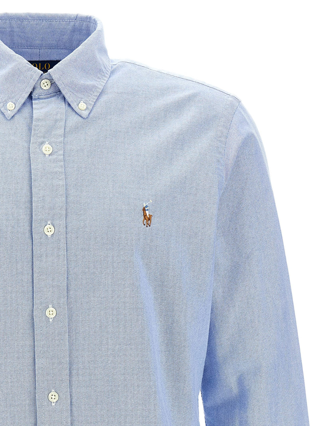 Polo Ralph Lauren Blue Cotton Blouse Polo Ralph Lauren