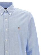 Polo Ralph Lauren Blue Cotton Blouse Polo Ralph Lauren
