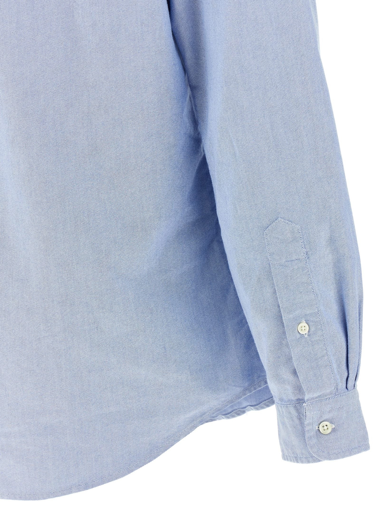 Polo Ralph Lauren Blue Cotton Blouse Polo Ralph Lauren