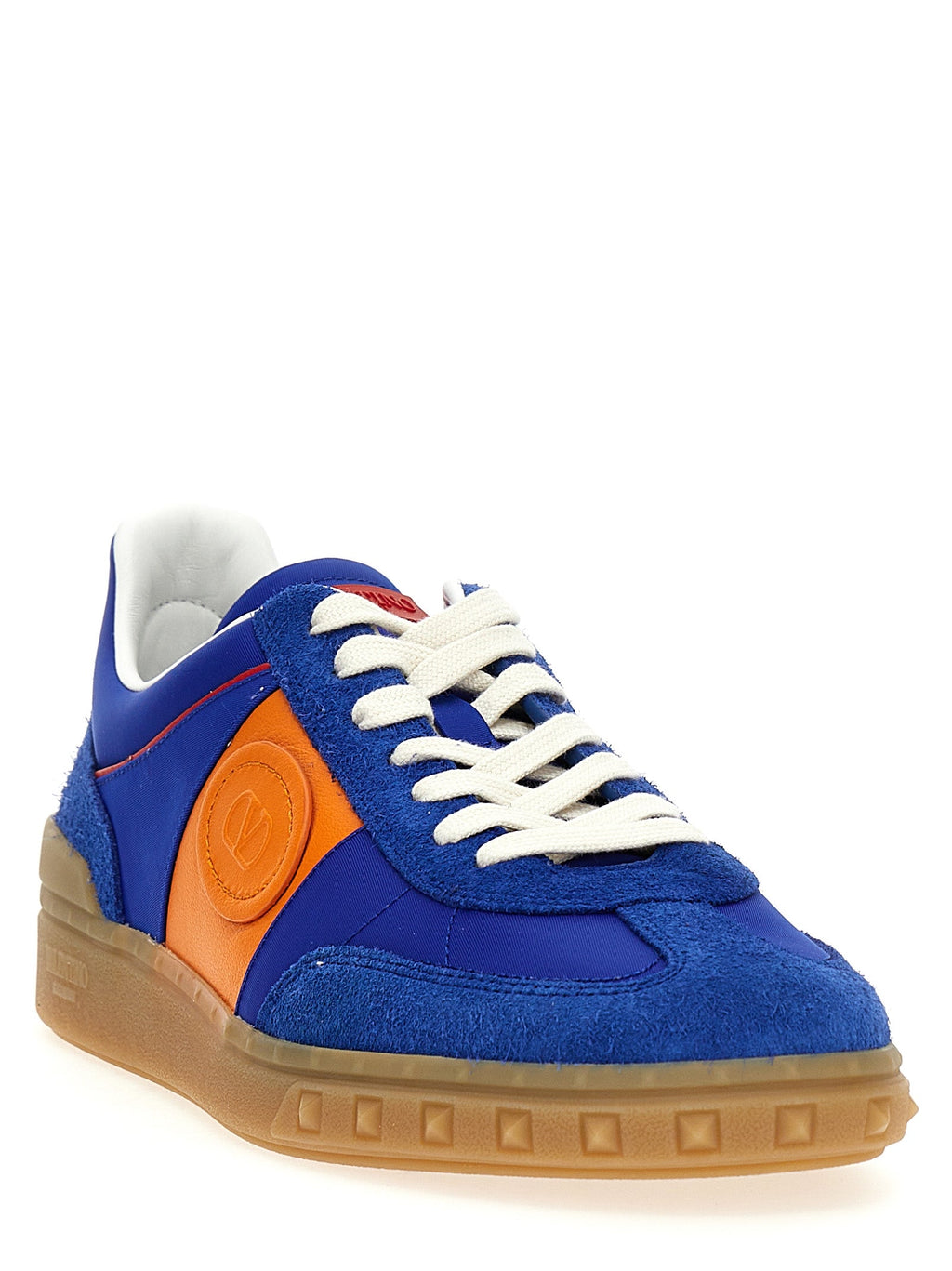 Valentino Garavani Blue Bovine Leather Low Top Sneakers Valentino Garavani