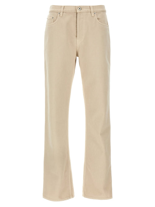 Burberry Beige Cotton Casual Pants Burberry