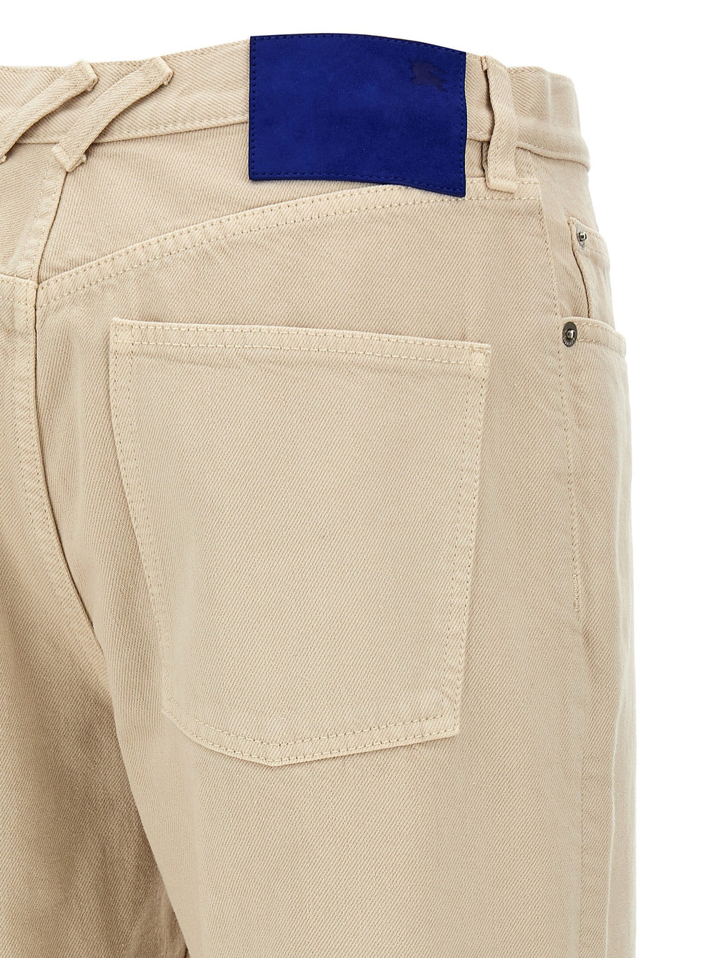 Burberry Beige Cotton Casual Pants Burberry