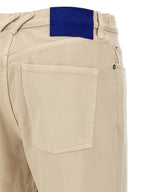 Burberry Beige Cotton Casual Pants Burberry