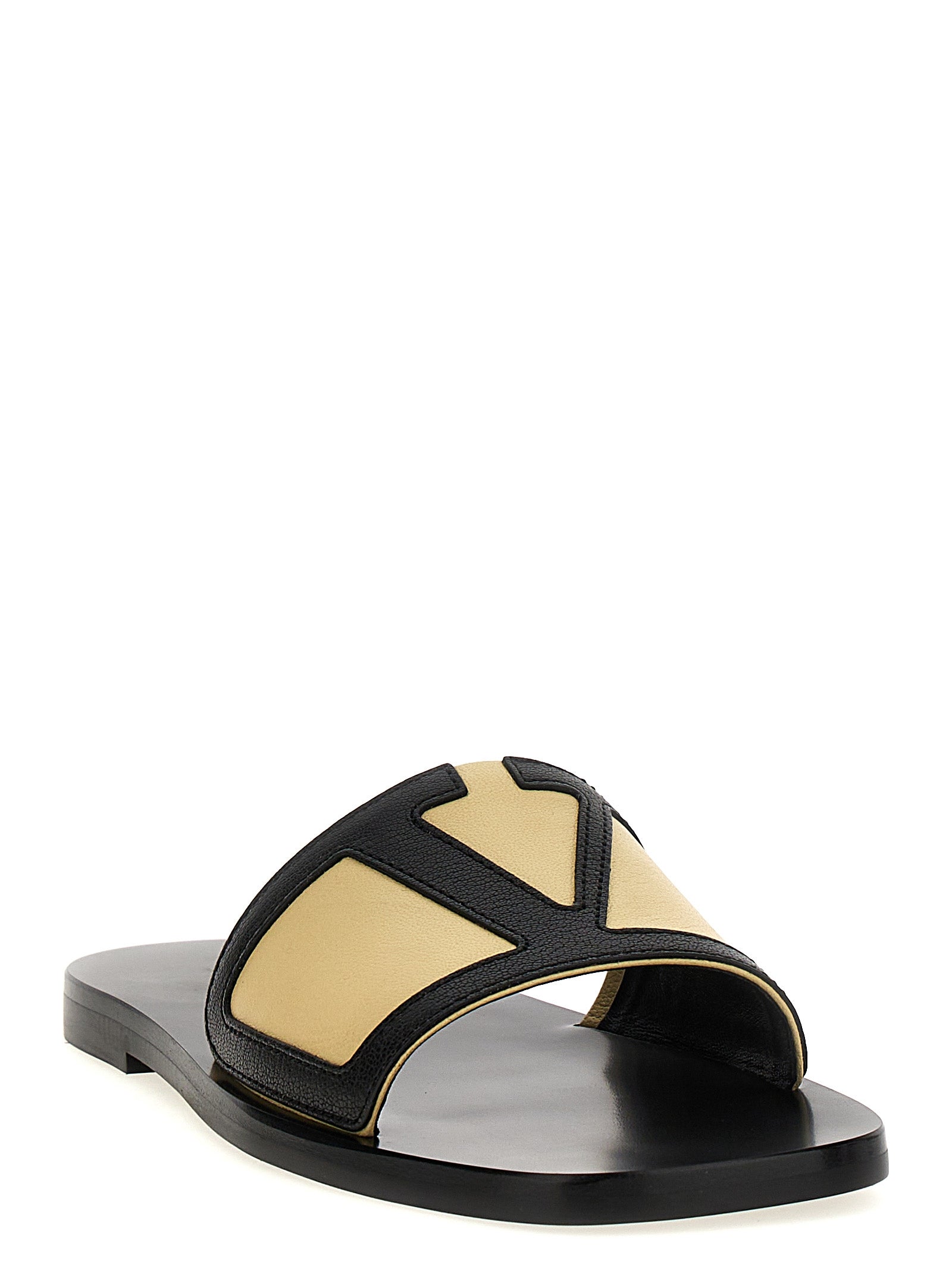 Valentino Garavani Multicolor Goatskin Slides Valentino Garavani