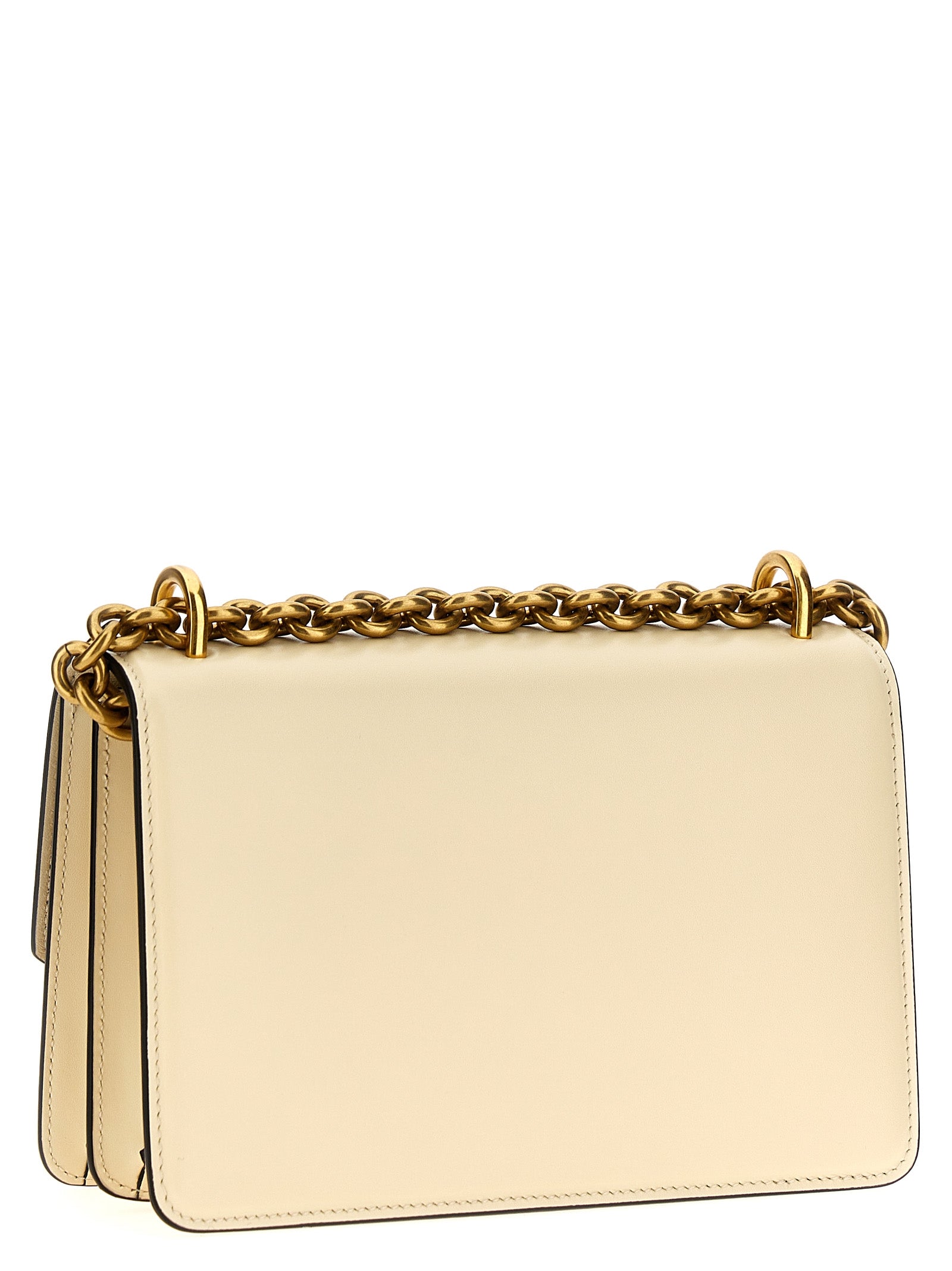 Valentino Garavani White Calfskin Shoulder Bag Valentino Garavani