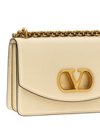 Valentino Garavani White Calfskin Shoulder Bag Valentino Garavani