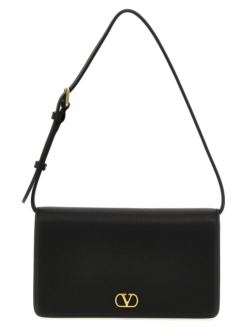 Valentino Garavani Black Calfskin Shoulder Bag Valentino Garavani